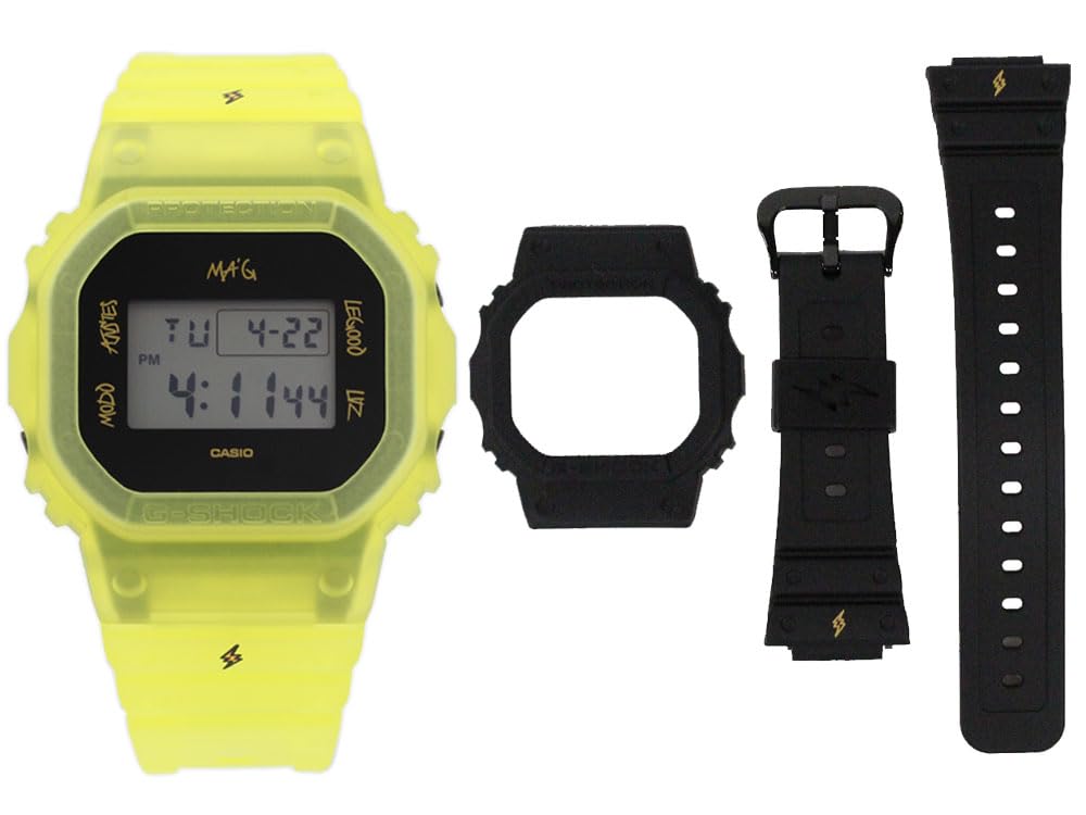 G-SHOCK DWE-5600JB-1A9JR J Balvinコラボ J Balvin x G-Shock DWE-5600JB-1A9 'Time Matters' yellow and